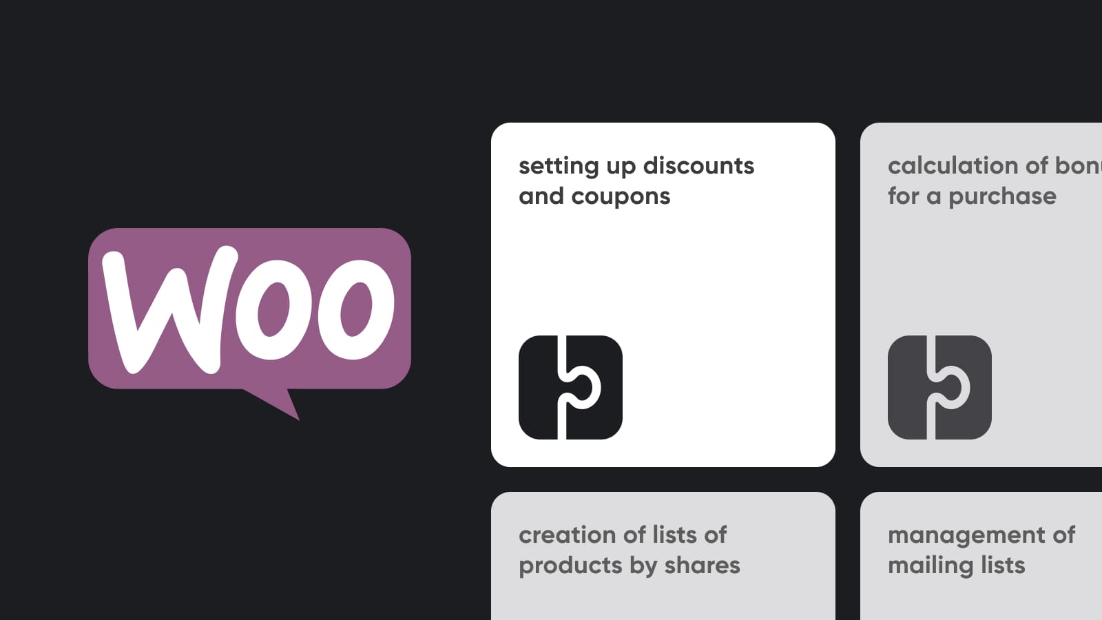 Users can build an online store WooCommerce with added plugin features.