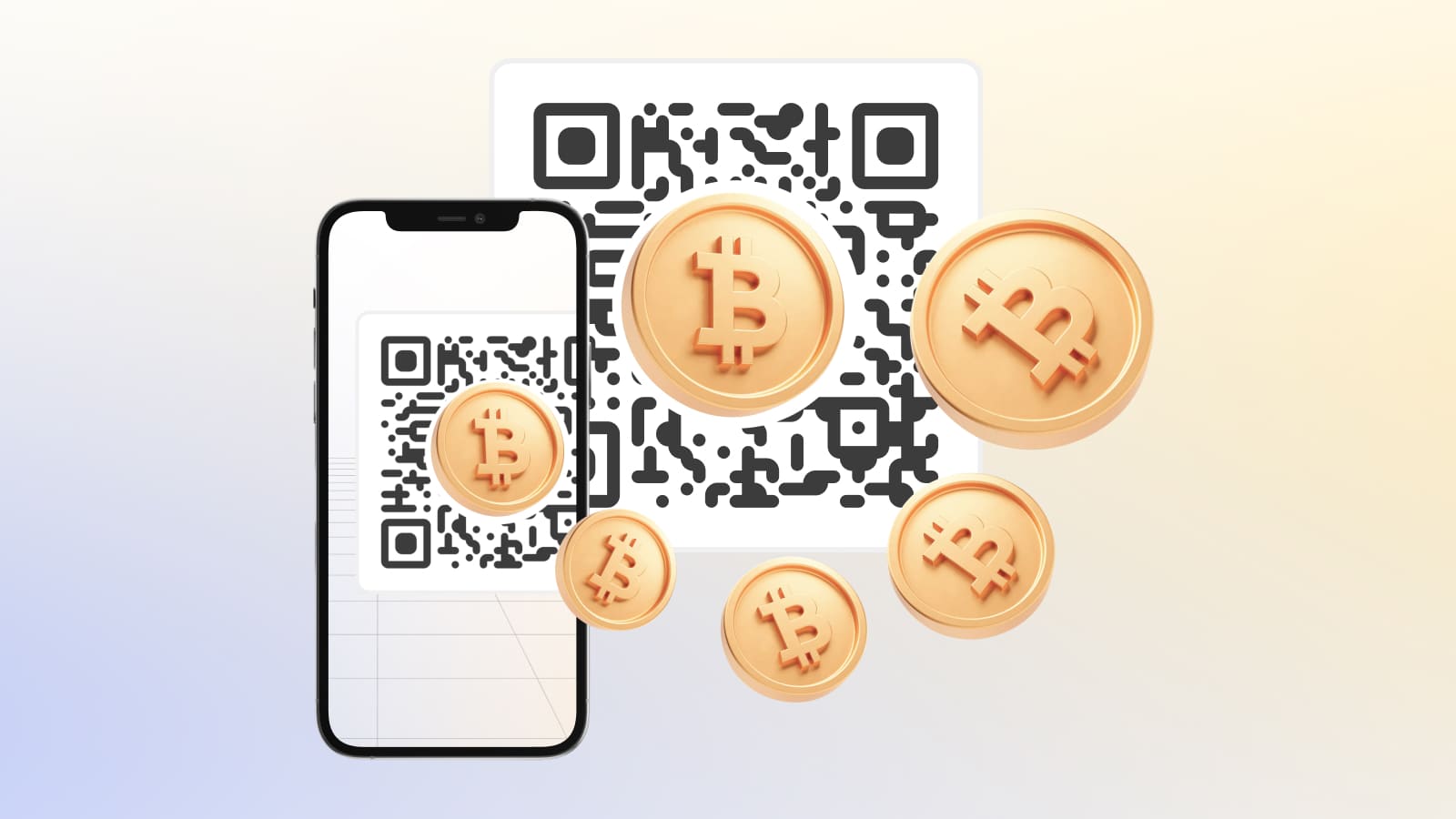 QR code payments work similarly to wallet ones but clients don't need to manually input data for the cryptocurrency transfer.