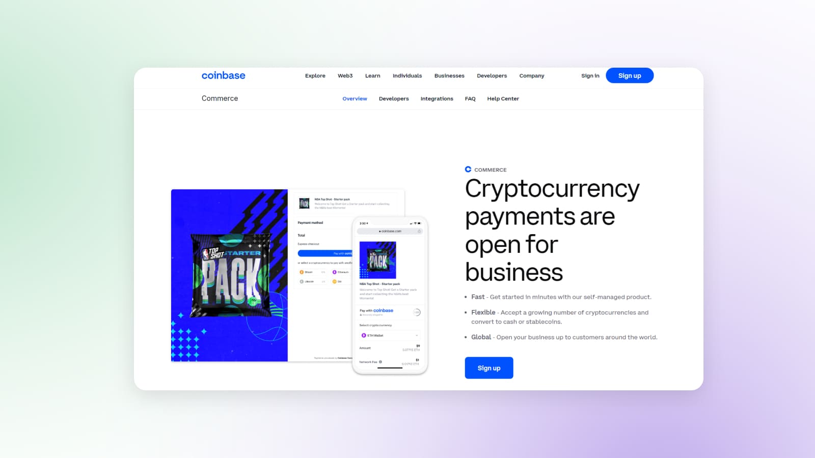 Coinbase is a cryptocurrency payment gateway, including for e-commerce.