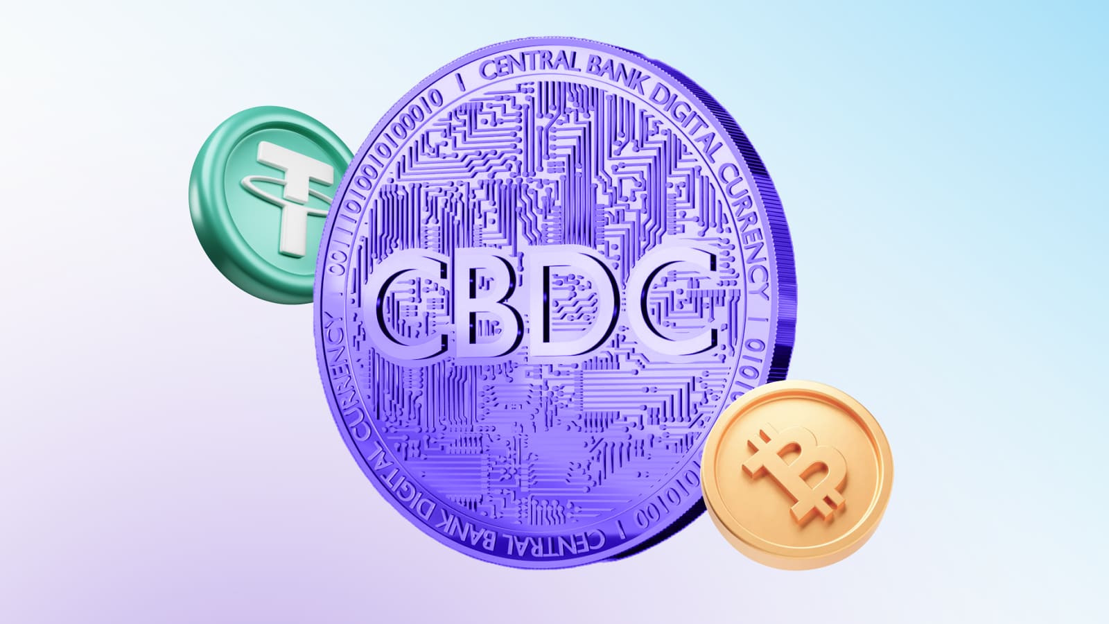 CBDC differs from cryptocurrencies and stablecoins in the centralized and stable nature of the exchange rate.