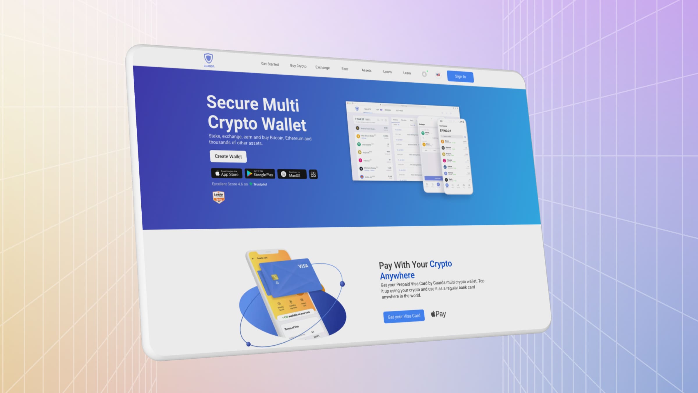 Guarda desktop cryptocurrency wallet supports 400 thousand cryptocurrencies.