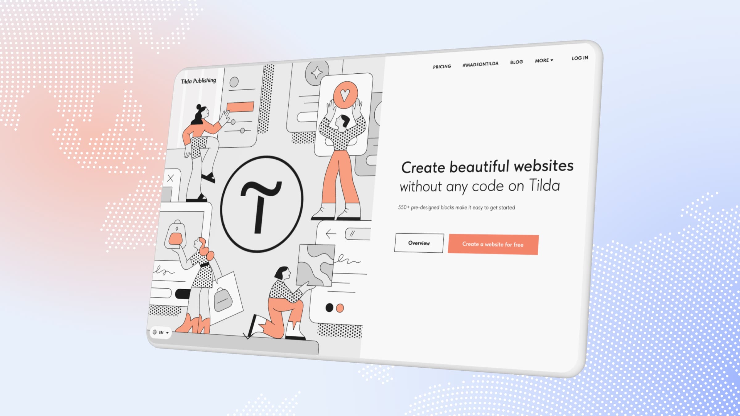 Tilda is one of the most popular online store builders.