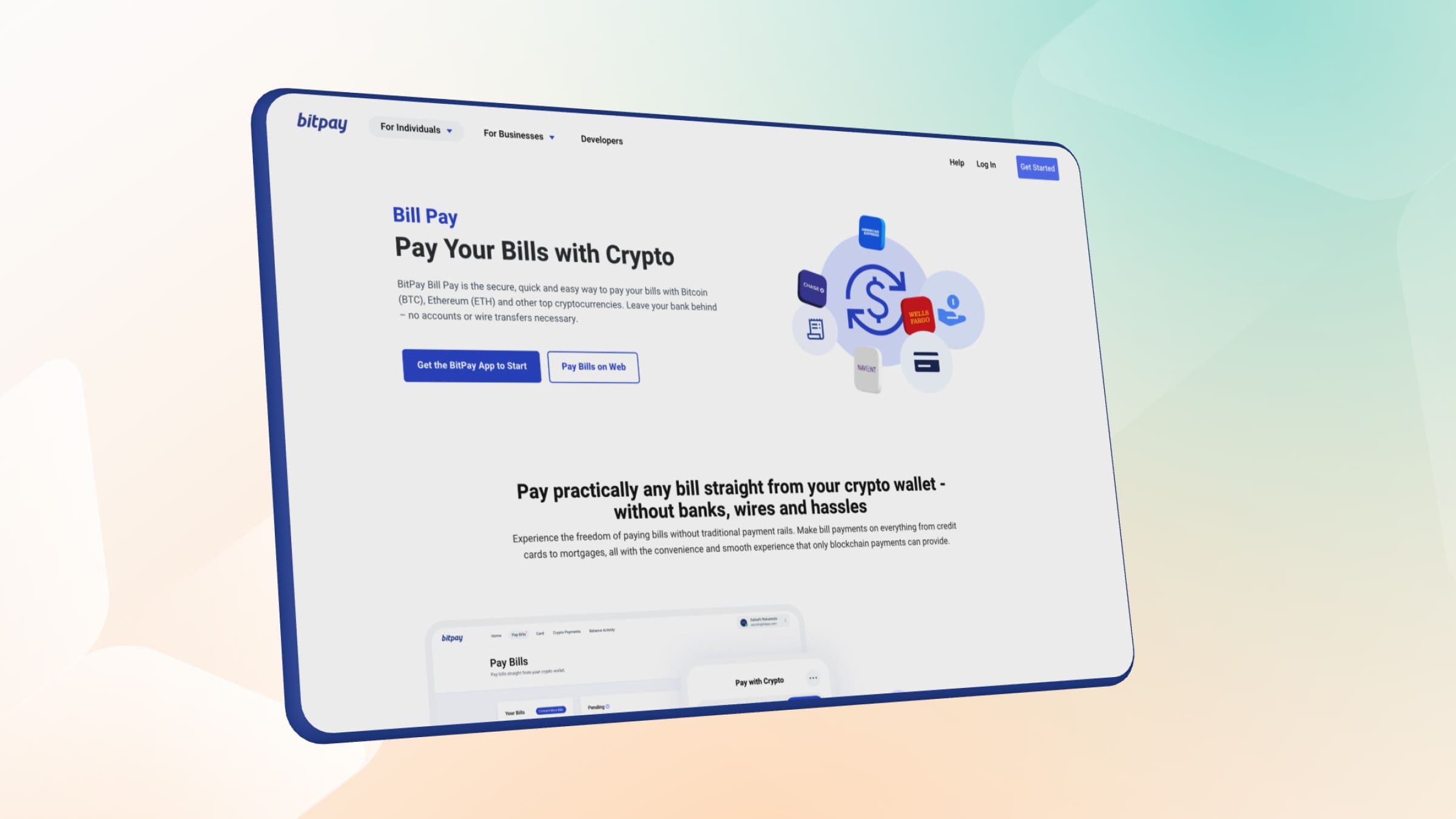 Bill Pay — инструмент от BitPay, который позволяет оплачивать счета криптовалютой.