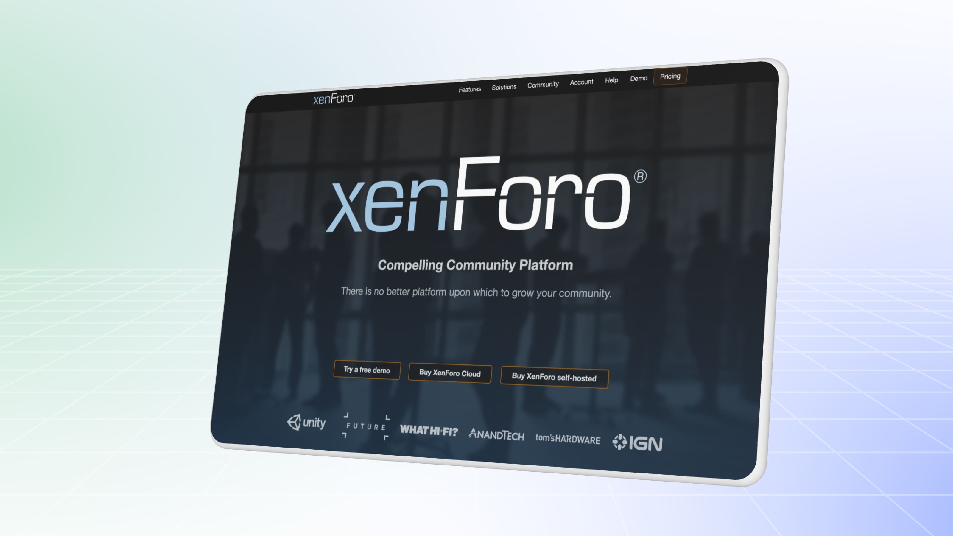 XenForo is a powerful web forum engine.