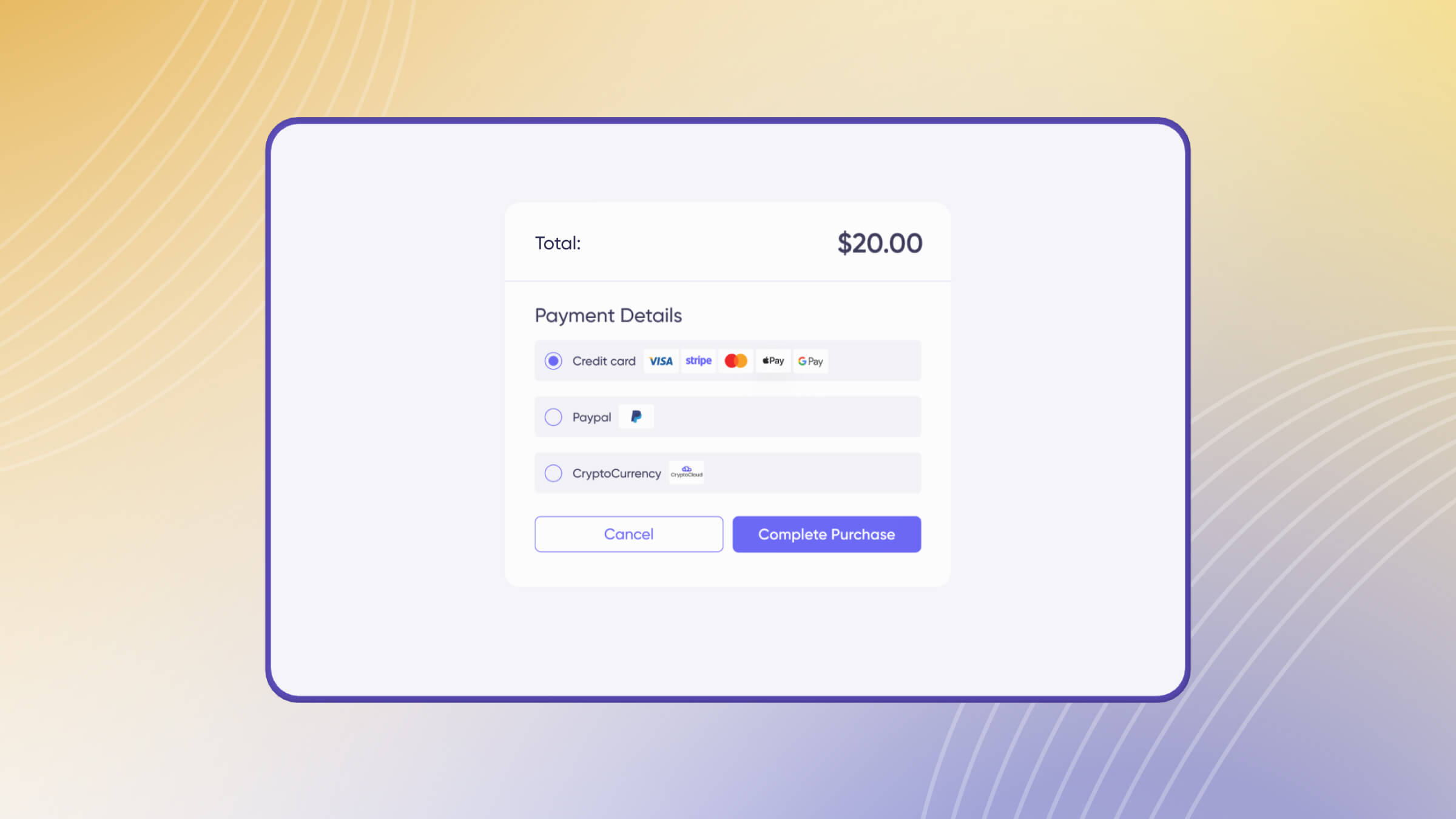 There are many options for placing online payment icons on a website.
