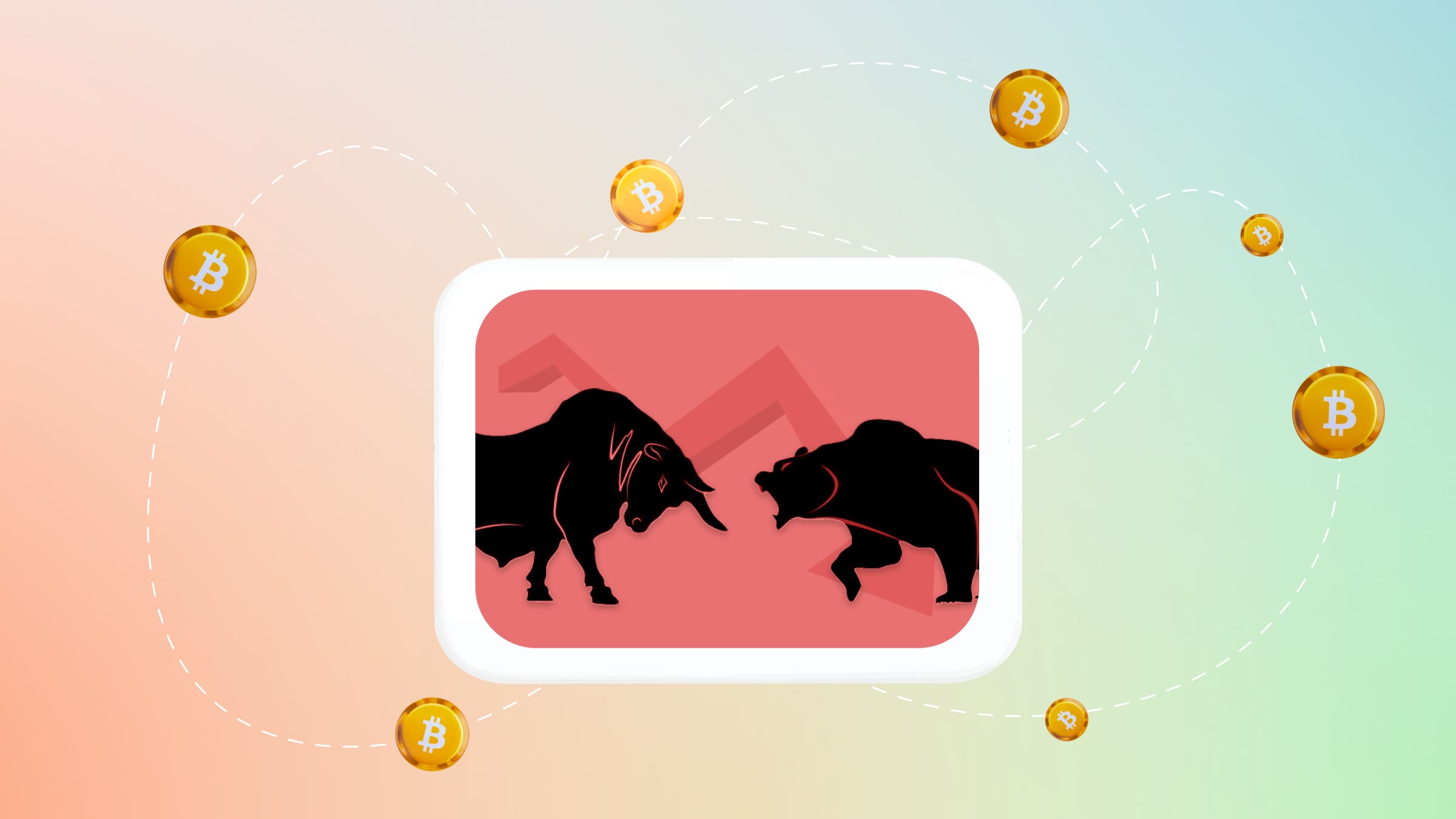 При медвежьем тренде на рынке происходит снижение стоимости криптовалют, а при бычьем — рост.