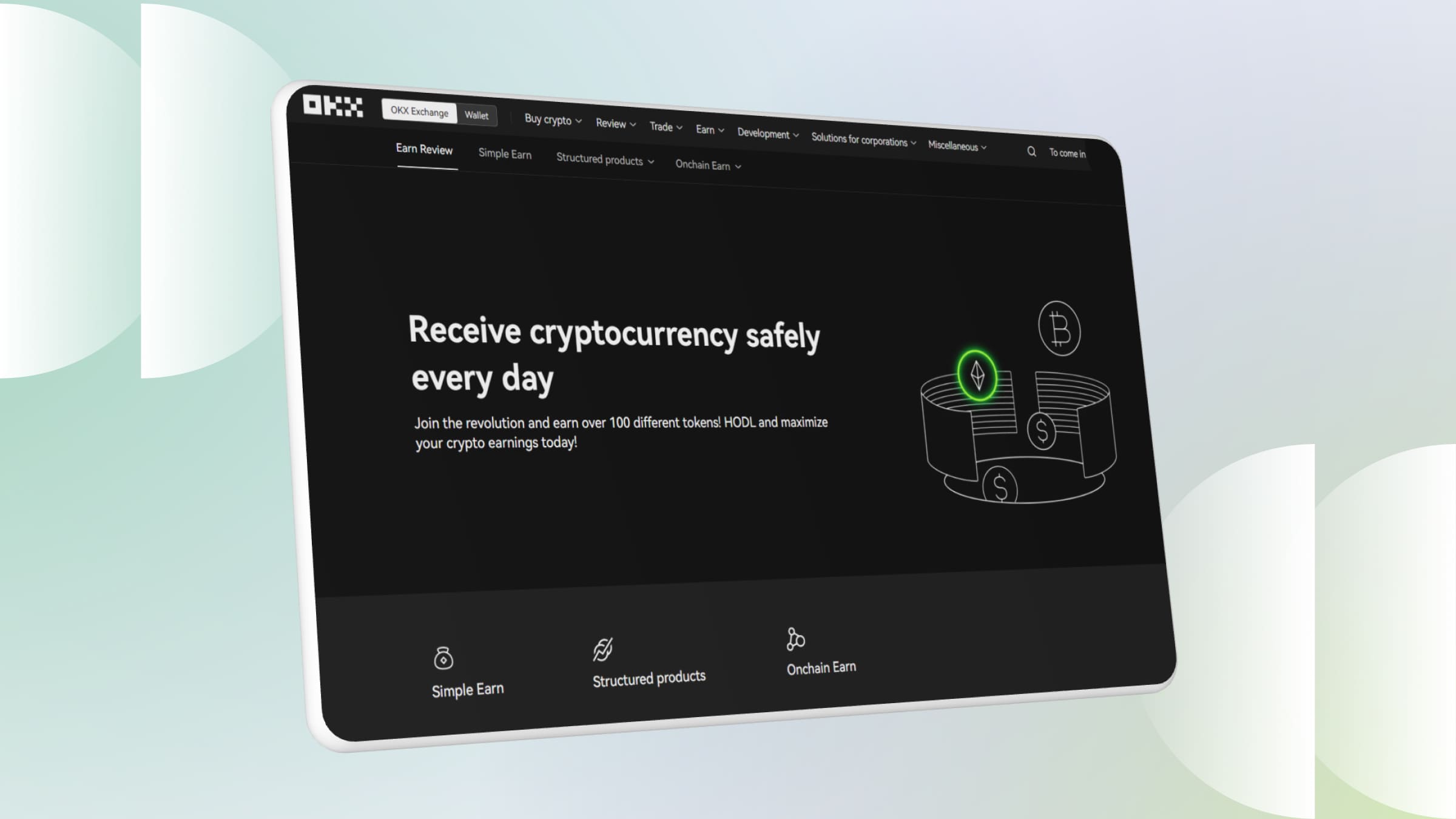 OKX is another crypto exchange that allows you to capitalize on idle assets.