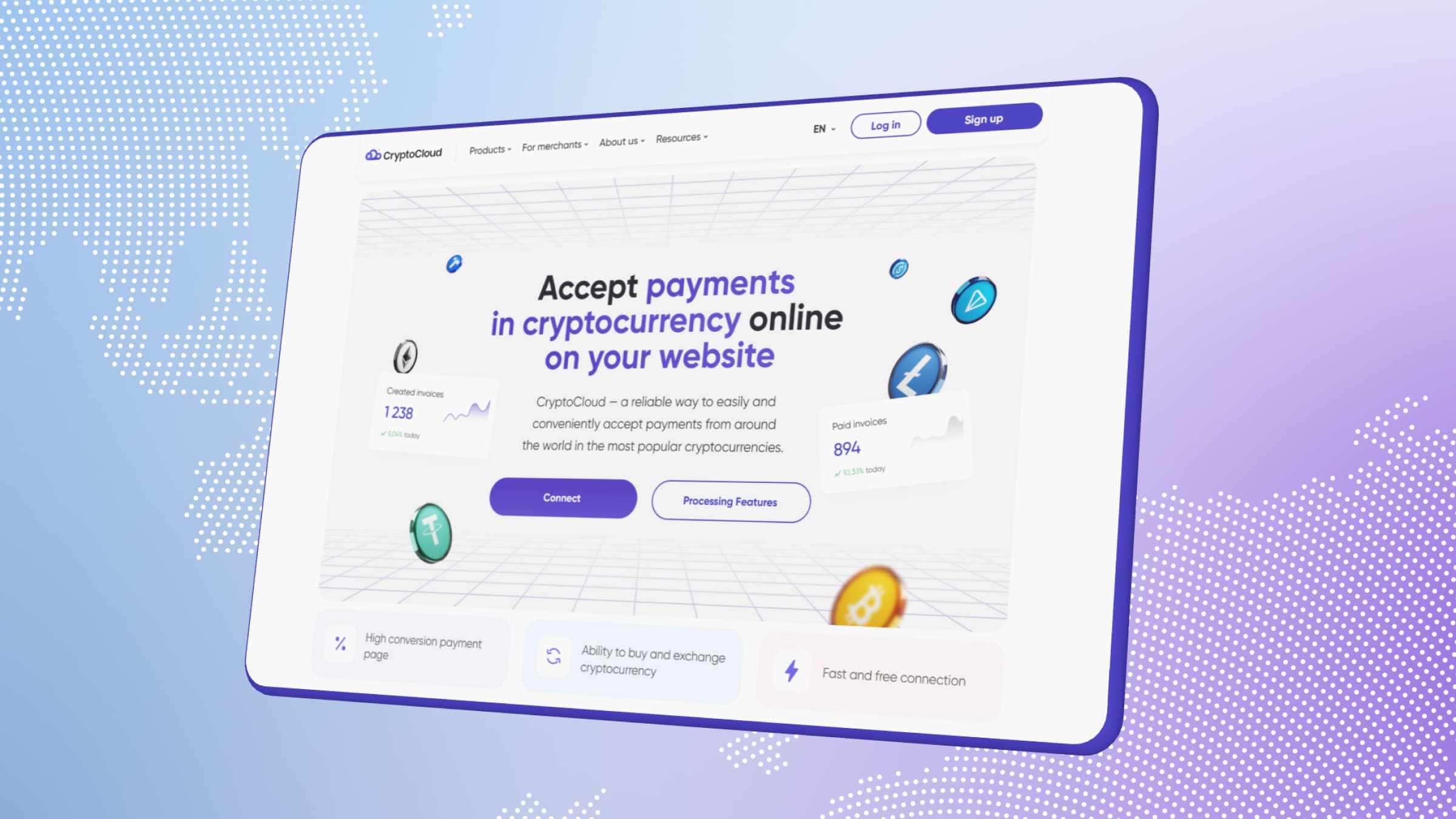 CryptoCloud is a convenient alternative to PayPal.