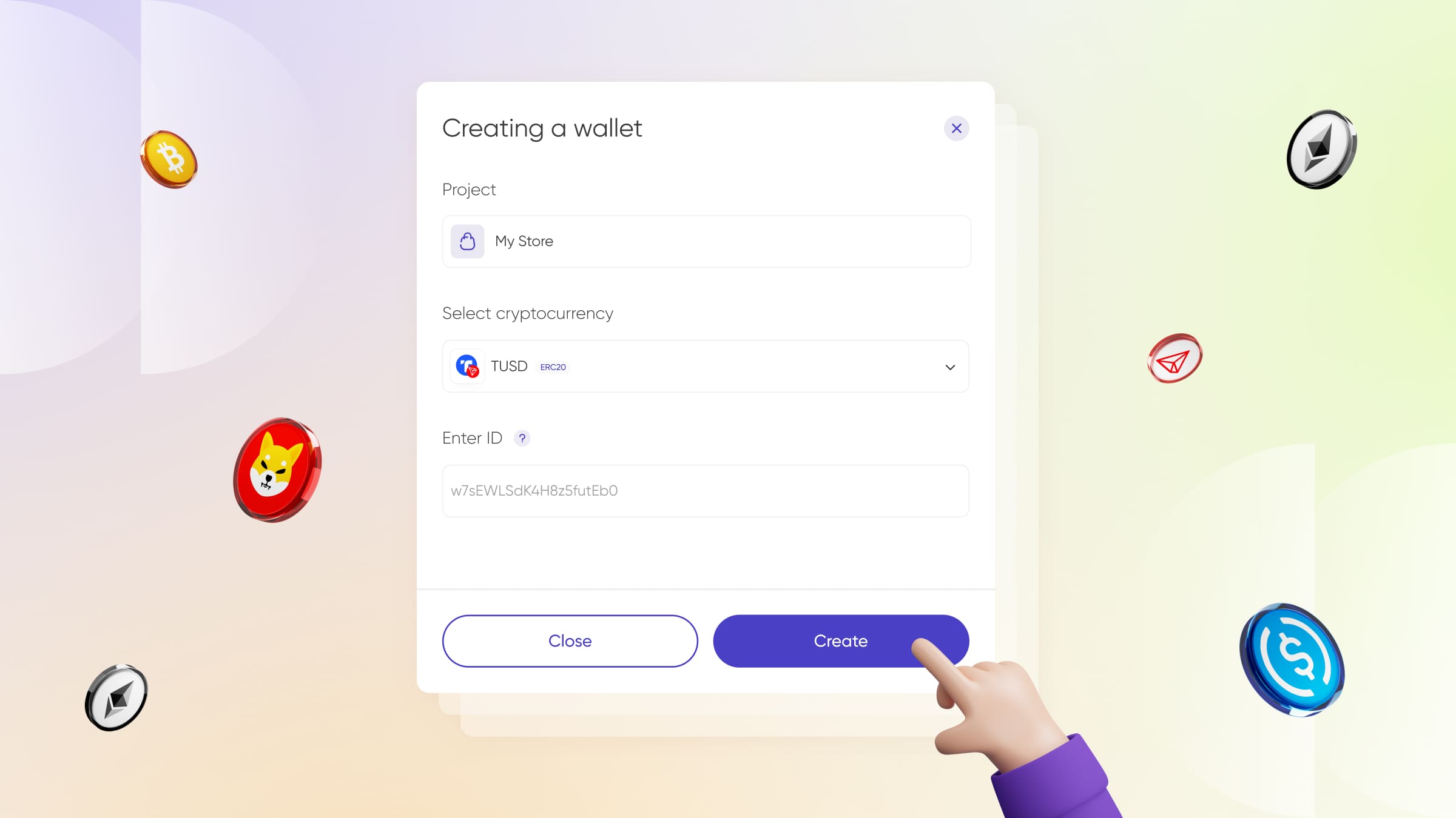 Static wallets allow customers to make payments to the same address.